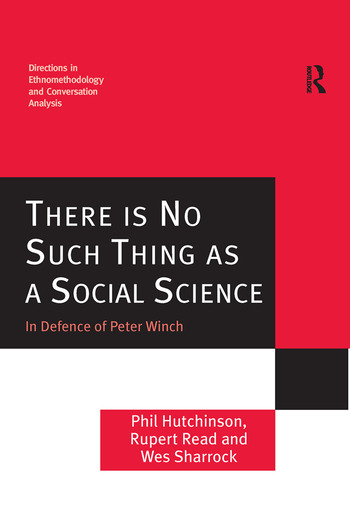 Book cover of There is No Such Thing as a Social Science. The cover is red, white and black.